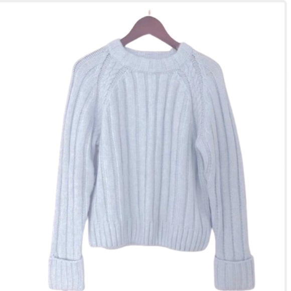 a.n.a Sweaters - a.n.a Womens Crew Neck Long Sleeve Pullover Sweater Blue Size Small Like New